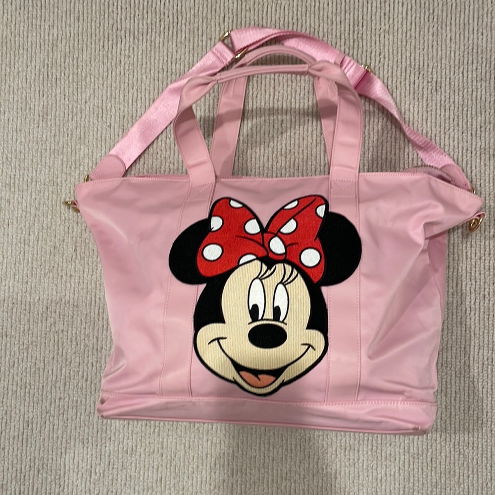 Stoney clover lane 10” Minnie patch on famingo tote.